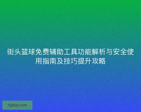 街头篮球免费辅助工具功能解析与安全使用指南及技巧提升攻略
